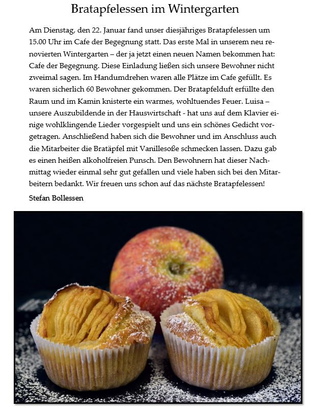 Bratapfelessen