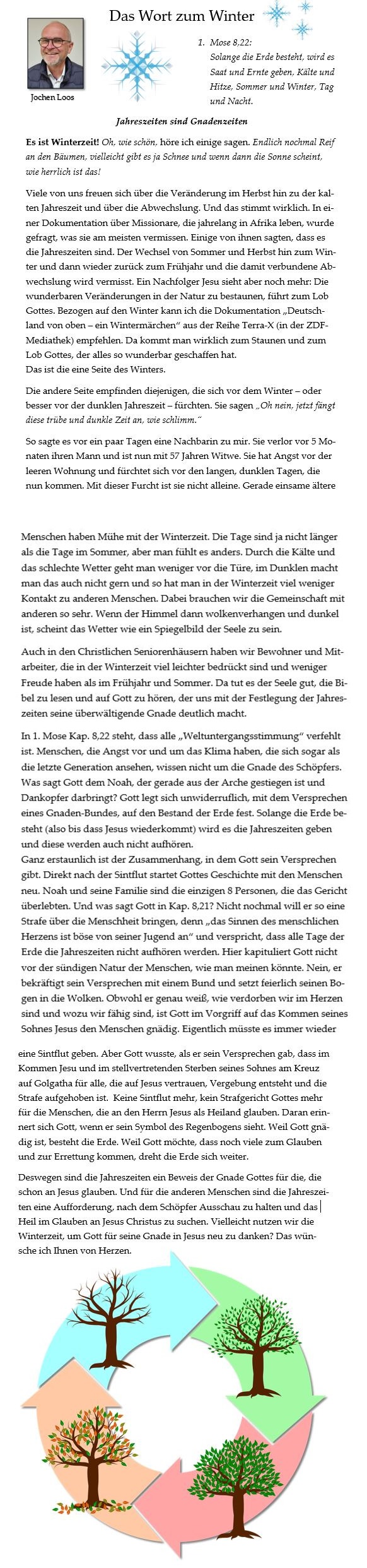 Das Wort zum Winter zusammen