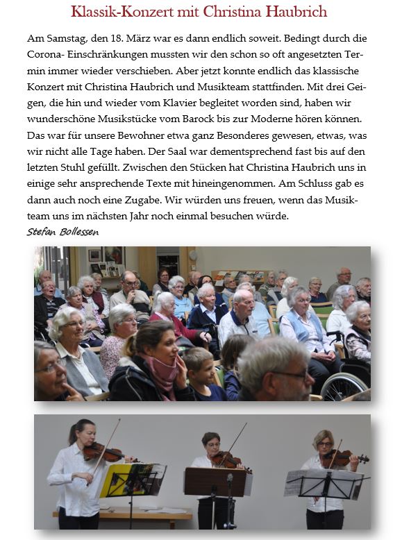 Klassik Konzert mit Christina Haubrich