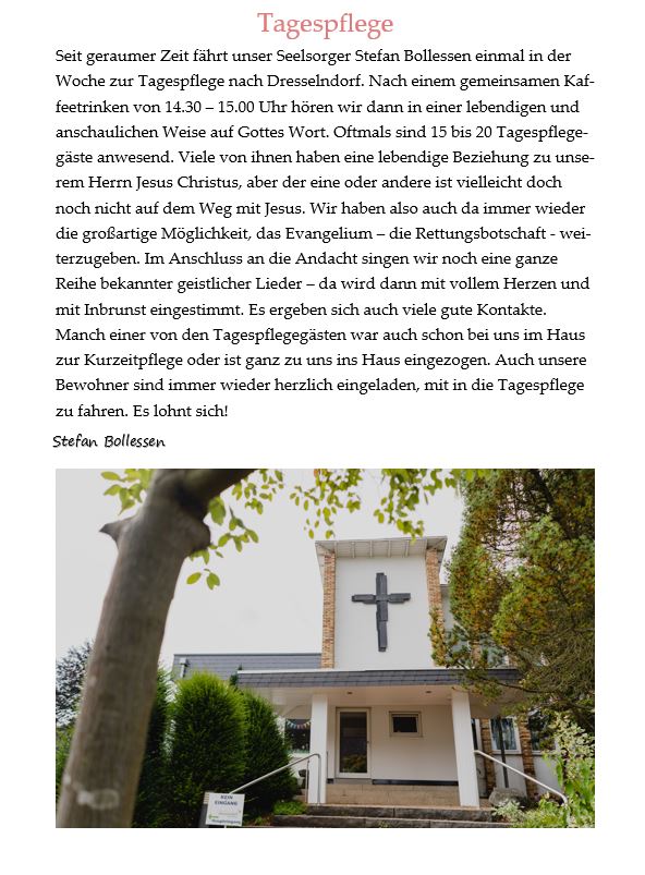 Tagespflege